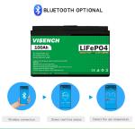 Visench Direct factory high quality lithium battery 12v 200ah for Energy Storage