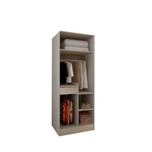 China Industrial Particle Board Bedroom Furniture White Sliding Door Wardrobe wholesale