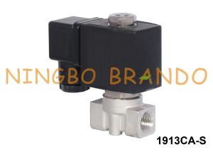 China 1/8'' Two Way Water Air Stainless Steel Solenoid Valve Direct Acting wholesale