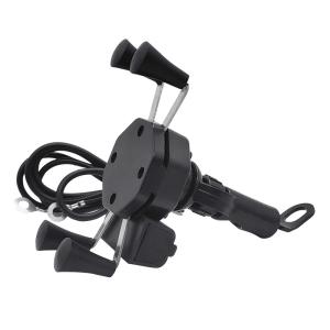 China 3-6.5'' Samsung Motorcycle Mount , FCC GPS Cell Phone Bracket For Motorcycle wholesale