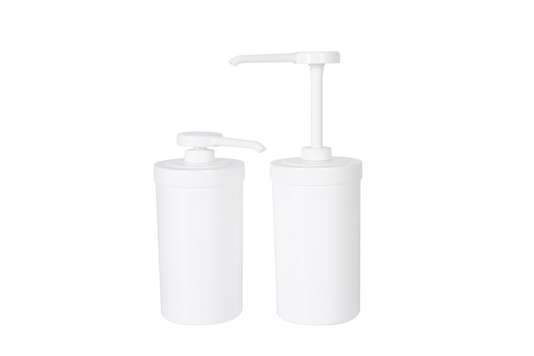 Polypropylene Plastic Condiment Pump With 1000ml Container