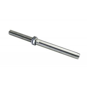 China 7/8&quot; Wire Rope End Stop , Stainless Steel Threaded Swage Stud wholesale