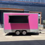 Multifunctional Mobile Square Style Fast Food Snack Trailer for Meat Processing