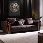 Matted 0.75m Comfy Modular Sectional Couch , Surrey Classic Chesterfield Velvet