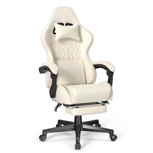 Modern Design Gaming Chair with Vintage PU Leather and Massage 19"D x 27"W x 50