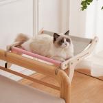 Hanging Cat Bed With Stand Mount Hammock Window Seat Bed Shelves For Indoor Cats