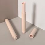 Cylindrical Bevel Bottom Button Lipstick Tube Lip Glaze Tube Container Press