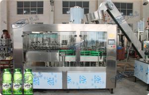 China 20000BPH Aloe Pulp Juice Filling Machine Glass Bottle Carbonated Drink Filling Line 3 In 1 wholesale