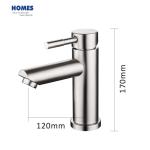304 Stainless Steel Kitchen Faucet Bathroom Tap Hot Cold Basin Mixer Faucet