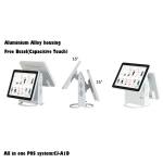 Commercial PCAP Android Based Point Of Sale , 8 Digital Display Restaurant