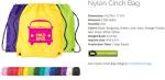 Cotton promotional bag print for cotton candy/ tote bag cotton bag