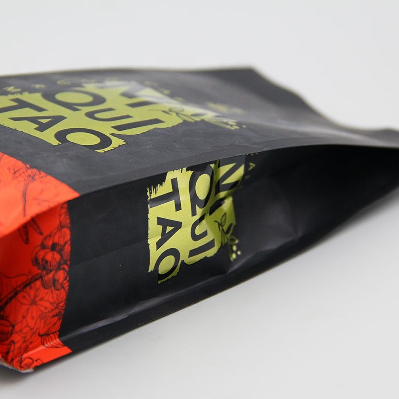 Quad Seal Coffee Packaging Bags Side Gusset Moisture Proof 2lb 5lb