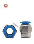 FESTO Nickel-plated Brass Blue POM NBR Seal QS Straight Push In Fittings 153002