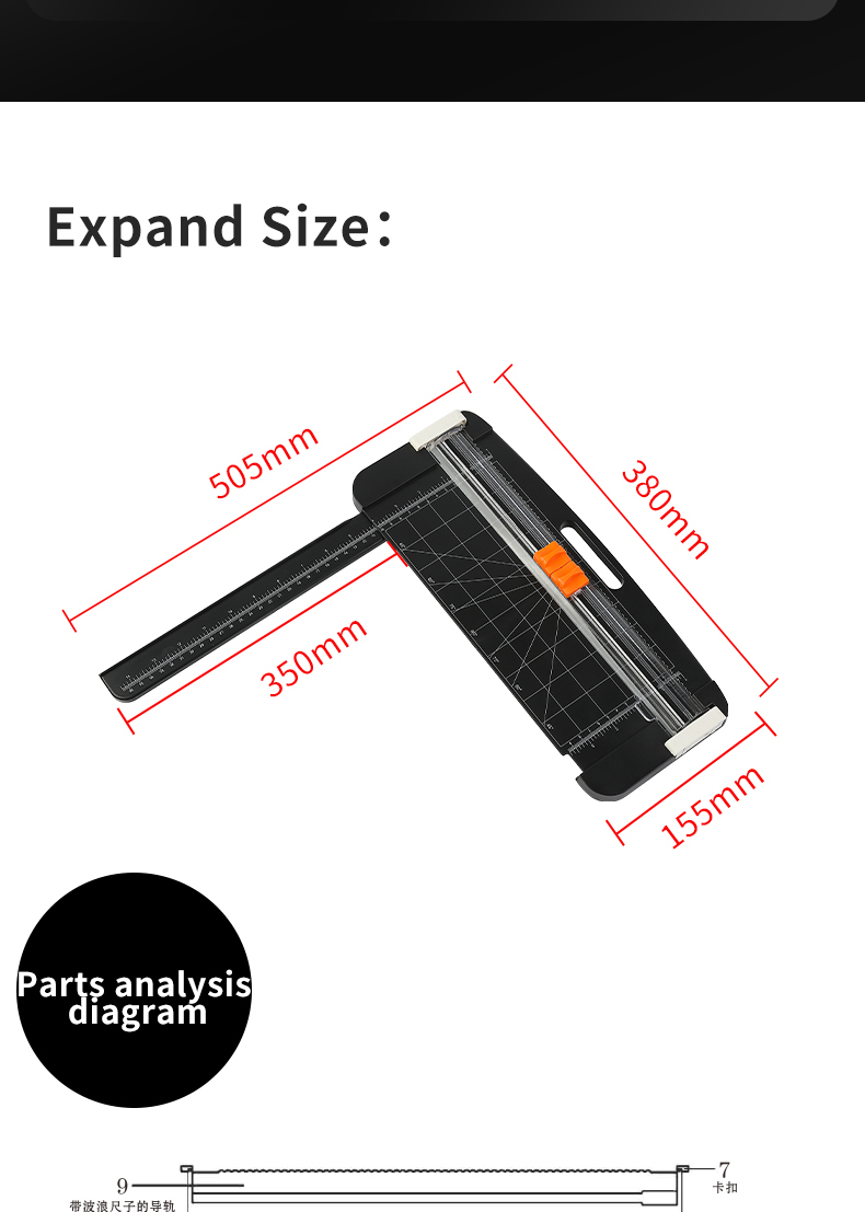 Multifunctional Mini A4 Paper Cutter 2 In 1 Cutting and Creasing for DIY Projects