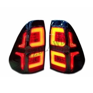 China 2019 Toyota Hilux Revo Rocco LED Smoked Black Tail Lights Hilux Accessories wholesale