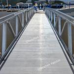 Aluminum Floating Finger Dock Wood Plastic Composite Decking