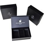 Car Perfume Magnetic Closure Rigid Boxes Luxury Custom Black Leather PU Book