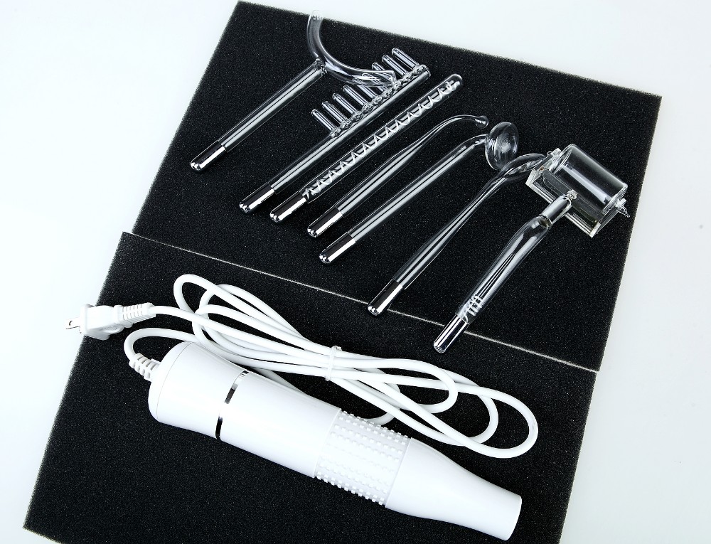 BF1314 7 Glass Tube High Frequency Facial Device Beauty Wand 110 - 240 V