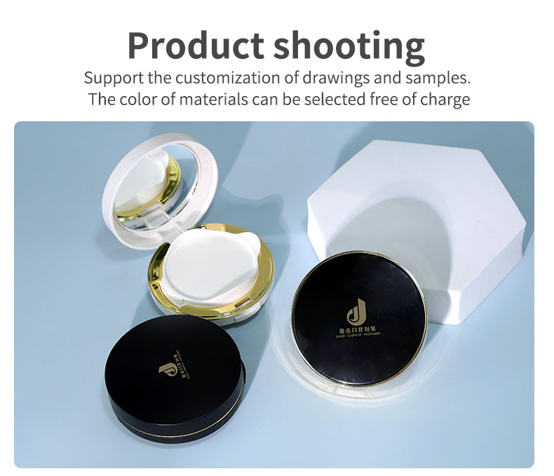 12.5g/15g Volume Luxury Empty Air Cushion Compact Case for Powder Foundation Cream Jars