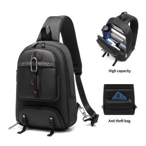 China Factory wholesale large capacity shoulder bag multi functional travel sling bag men's Crossbody chest bag wholesale