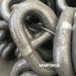 Marine Offshore Alloy Steel Offshore Mooring Chain Natural Color / Painted