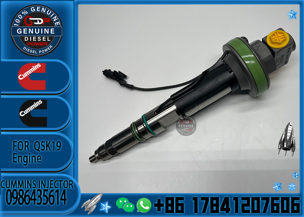 Engine parts truck spare parts QSK19 injector assembly 0986435614 diesel fuel injector 0986435614