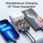 Transparent Black Magnetic Wireless Charging Power Bank 10000mAh 15W