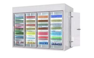 China Anti - Scratch Farms Walk In Chiller With Glass Door Temp. -40-20℃ wholesale
