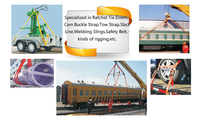 50T Heavy Duty Polyester Lifting Sling Endless Round Sling For Port Loading Unloading