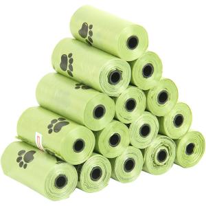 China 15 PCS/roll Biodegradable Pet Garbage Bags T-shirt Bag Type for Dog Poo Bag Supplies wholesale