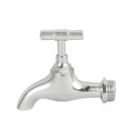 Outside Nickel Plated Brass Bibcock Valve 2 Way Bibcock Faucet Non Rusting