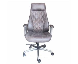 China High Back Antique Retro Leather Office Swivel Chair With Wheels And Arms wholesale