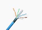 23AWG HDPE Cat6 SFTP Cable Polyethylene Al Foil Cat6 Shielded Cord