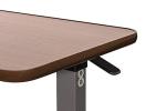 19 Speed Walnut Adjustable Over Bed Laptop Table Wood Grain Medical Bedside With