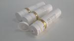 Hot Stamping White Round Plastic Tubes , Laminated Cosmetic Tube With Screw On