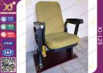 Fixed Leg Foldable Movie Theater Seats With Writing Table , Plastic Church