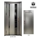 Fireproof Swig Left Aluminum Shop Front Doors Villa Solid Aluminium Front Doors