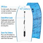 Standard Base Customized Blue Bodyboard Surfboard for Water Entertainment Paddle