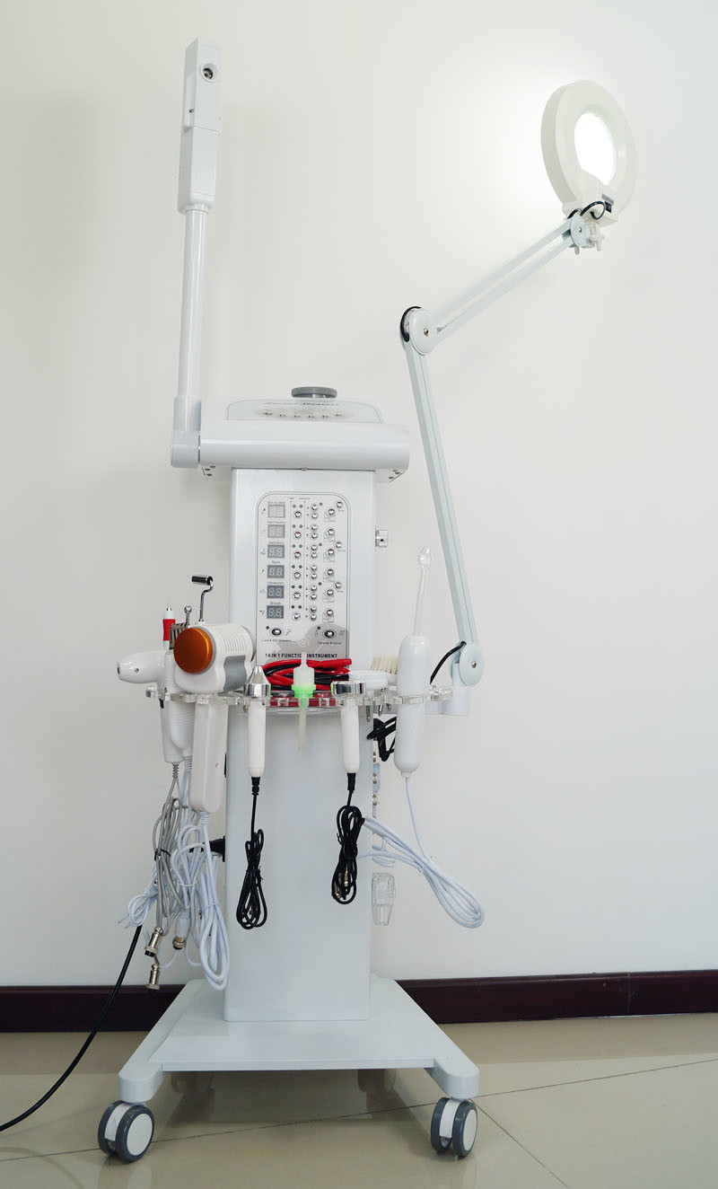 Salon Vacuum Spray Multifunctional Facial Machine 110V 220V Magnifying Lamp