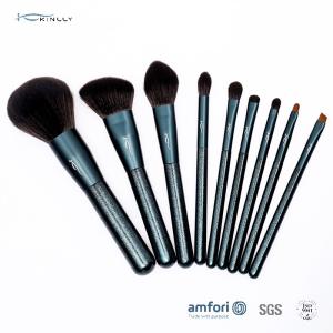 China 9pcs Wooden Handle Makeup Brushes wholesale