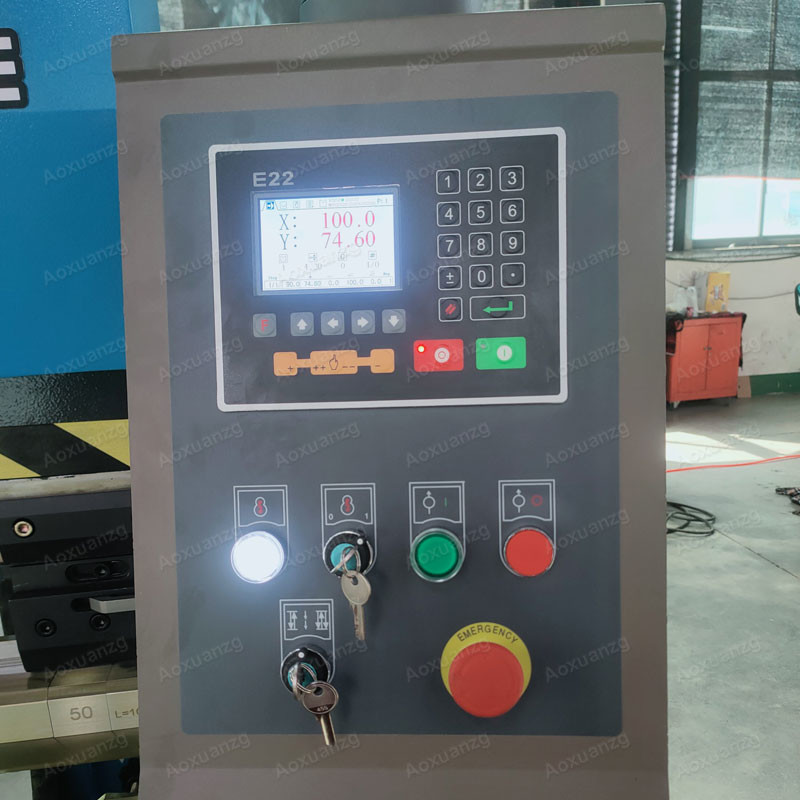 High-Efficiency 80T Press Brake E22 Control System 2500MM NC Smart Hydraulic Press Brake