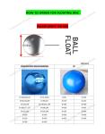 Plastic Floating Ball For Precipitation Cabinet Air Pipe Head Stainless Steel