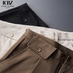 Business Formal Fit Men's Trousers in Knitted Weaving Method with Anti-Wrinkle