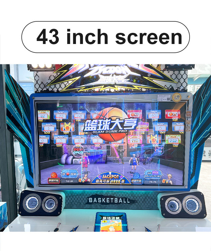 Ticket Redemption Arcade Machine 2 Players Basketball Shooting Game