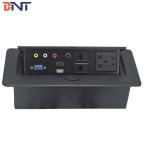 Office Desk Mounted Power Sockets , Zinc Alloy Universal Power Plug
