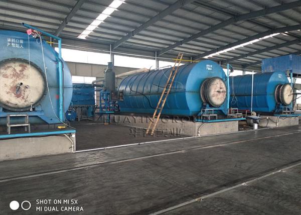 Non Catalytic Waste Tyre Pyrolysis Plant 20 Ton Waste Plastic To Fuel Oil