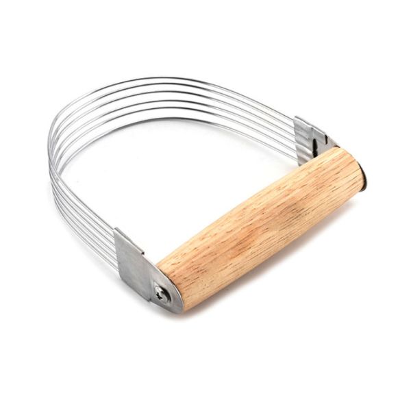 Wooden Handle Cake Making Tools Material Stainless Steel Mixer