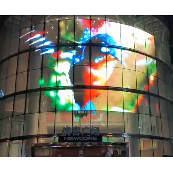 P20 Outdoor Transparent LED Screen High Brightness SMD2121 LED Type for Creative Design