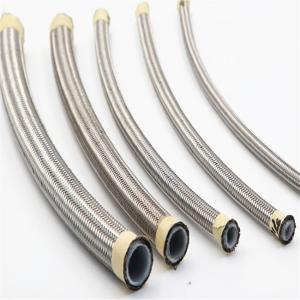 China DN13 Stainless Steel Cover Smooth PTFE Hose for Oil / Coolant wholesale