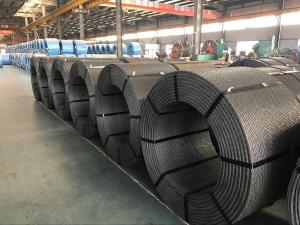 China 12.7mm 0.5 Inch Prestressed Concrete Steel Strand Non Roating Grade 270 on sale